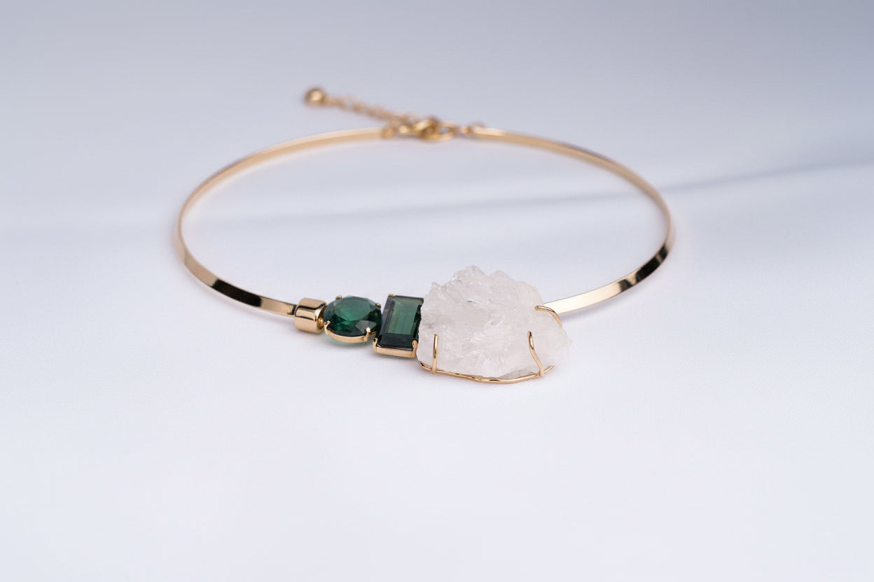 Prasiolite & Clear Quartz Signature Choker