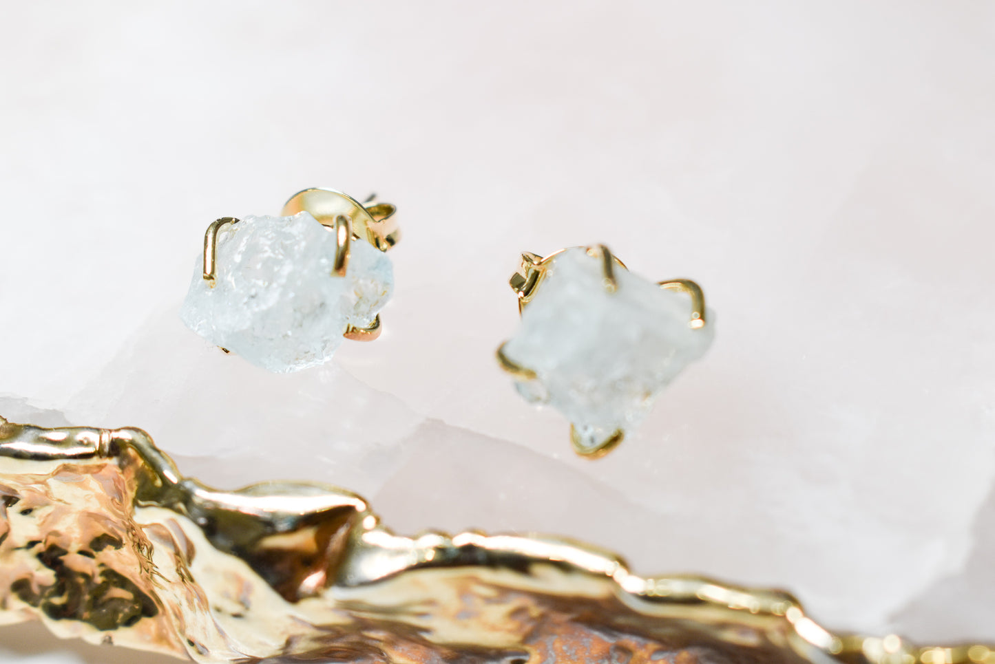 Aquamarine Stud Earrings