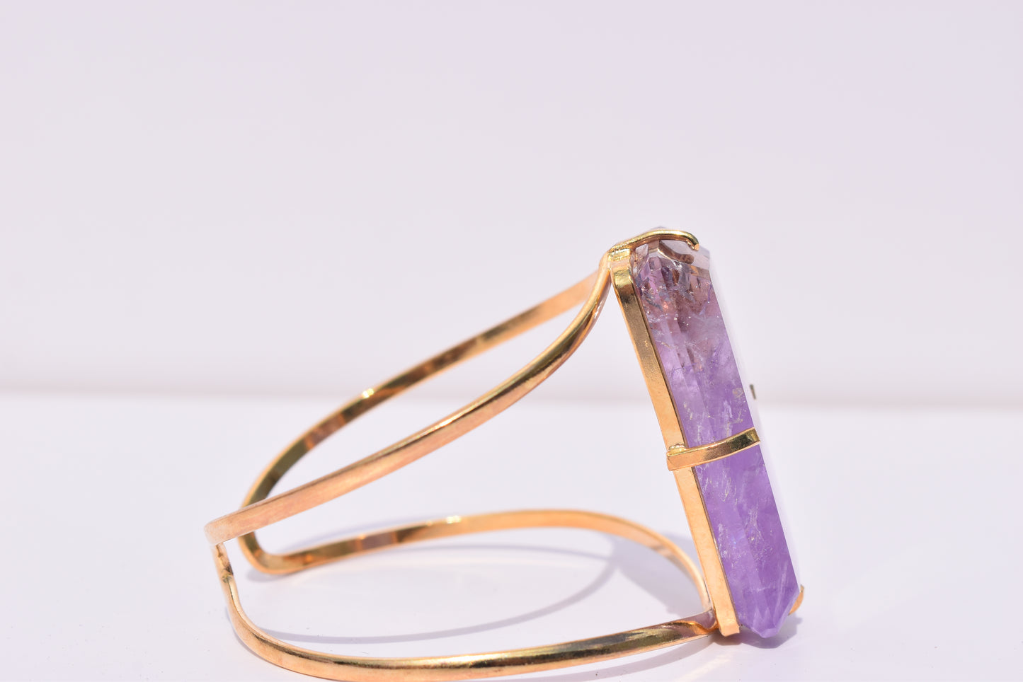 Ametrine Rectangle Gold Bracelet