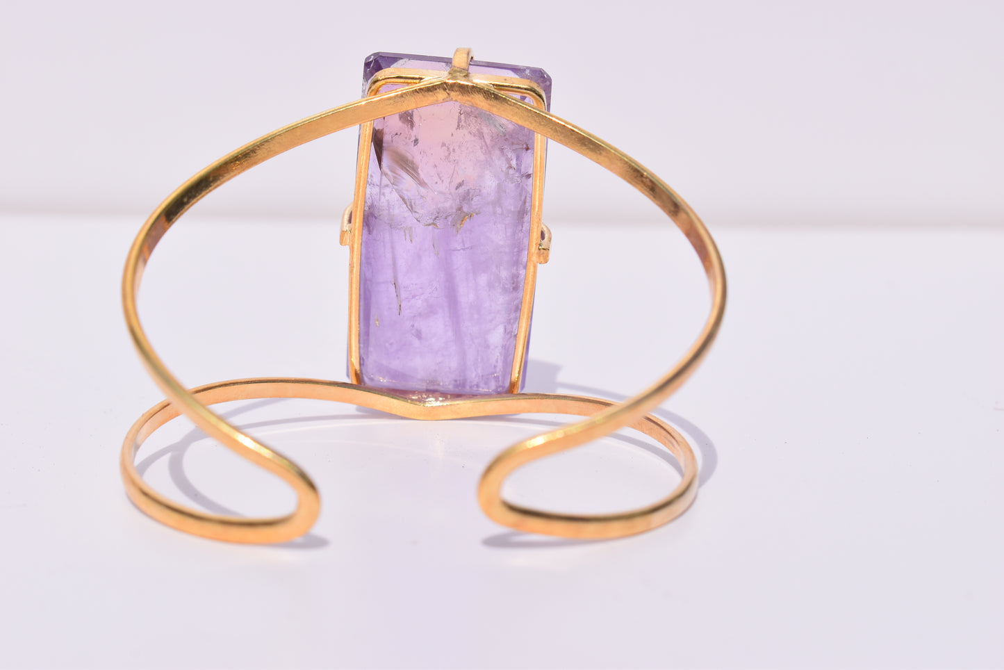 Ametrine Rectangle Gold Bracelet