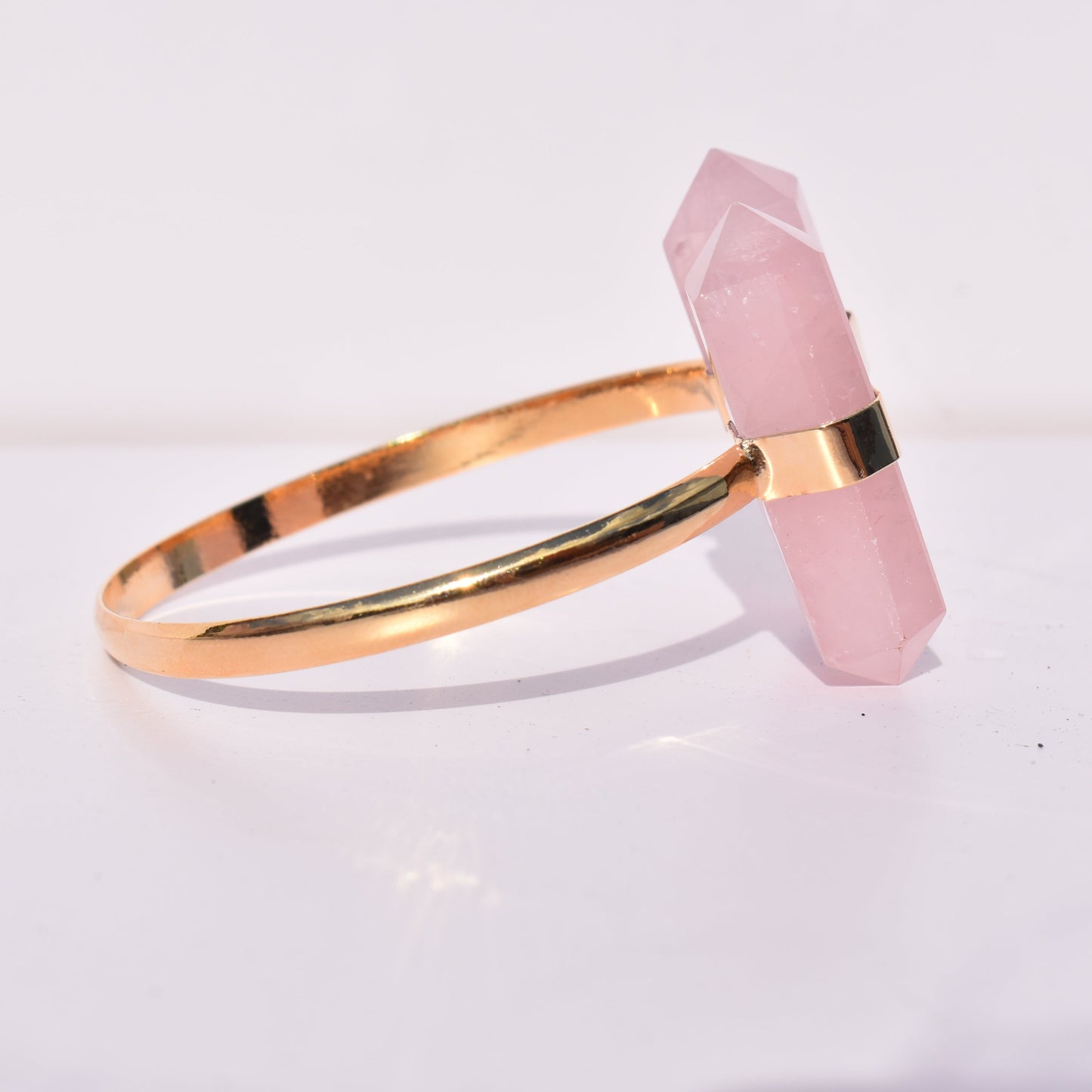 Rose Quartz Double Point Bracelet