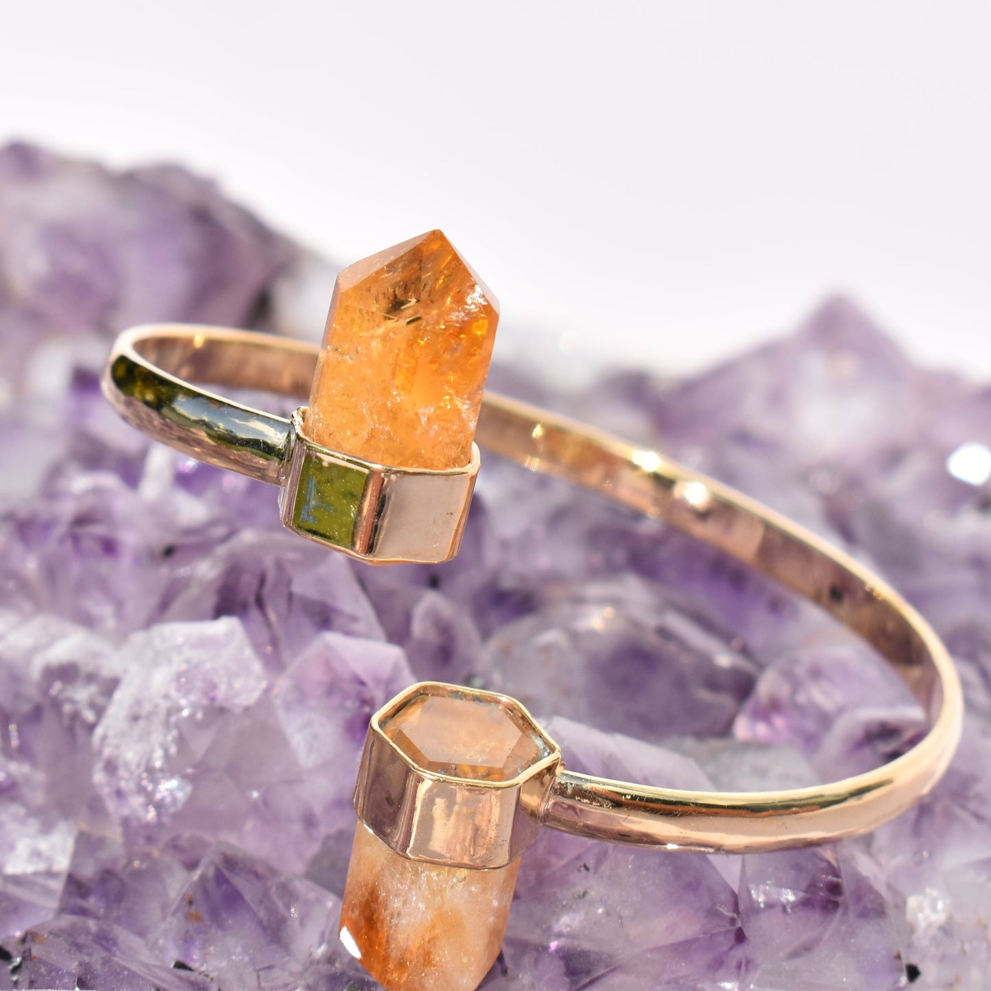 Citrine Double Point Bracelet