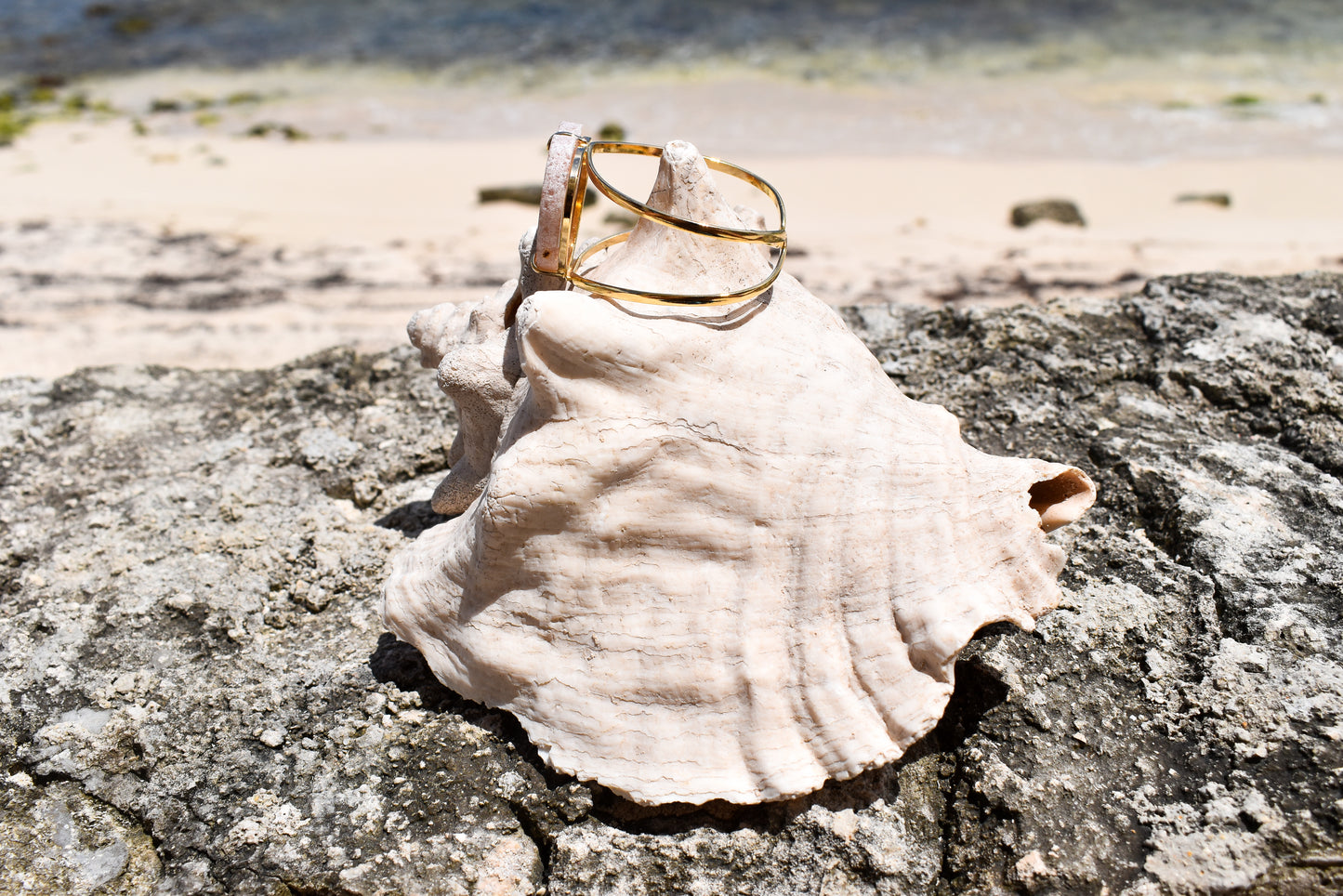 Pink Amethyst Heart Gold Bracelet