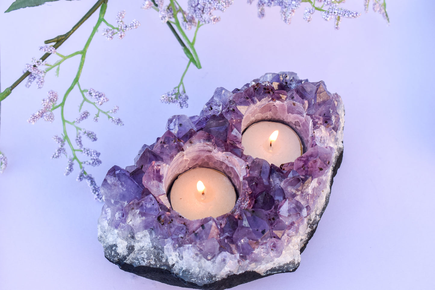 Amethyst Candle Holder Home Decor