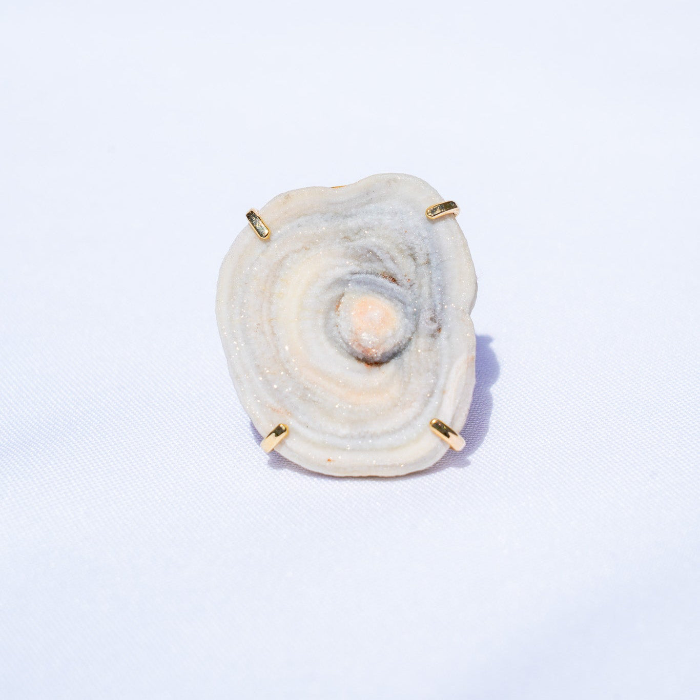 Chalcedony Gold Ring