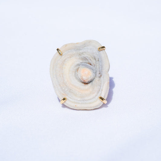 Chalcedony Gold Ring