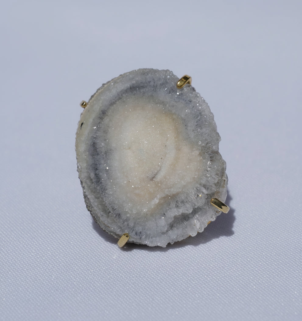Chalcedony Gold Ring