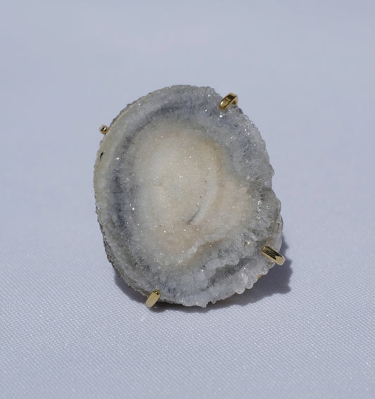 Chalcedony Gold Ring