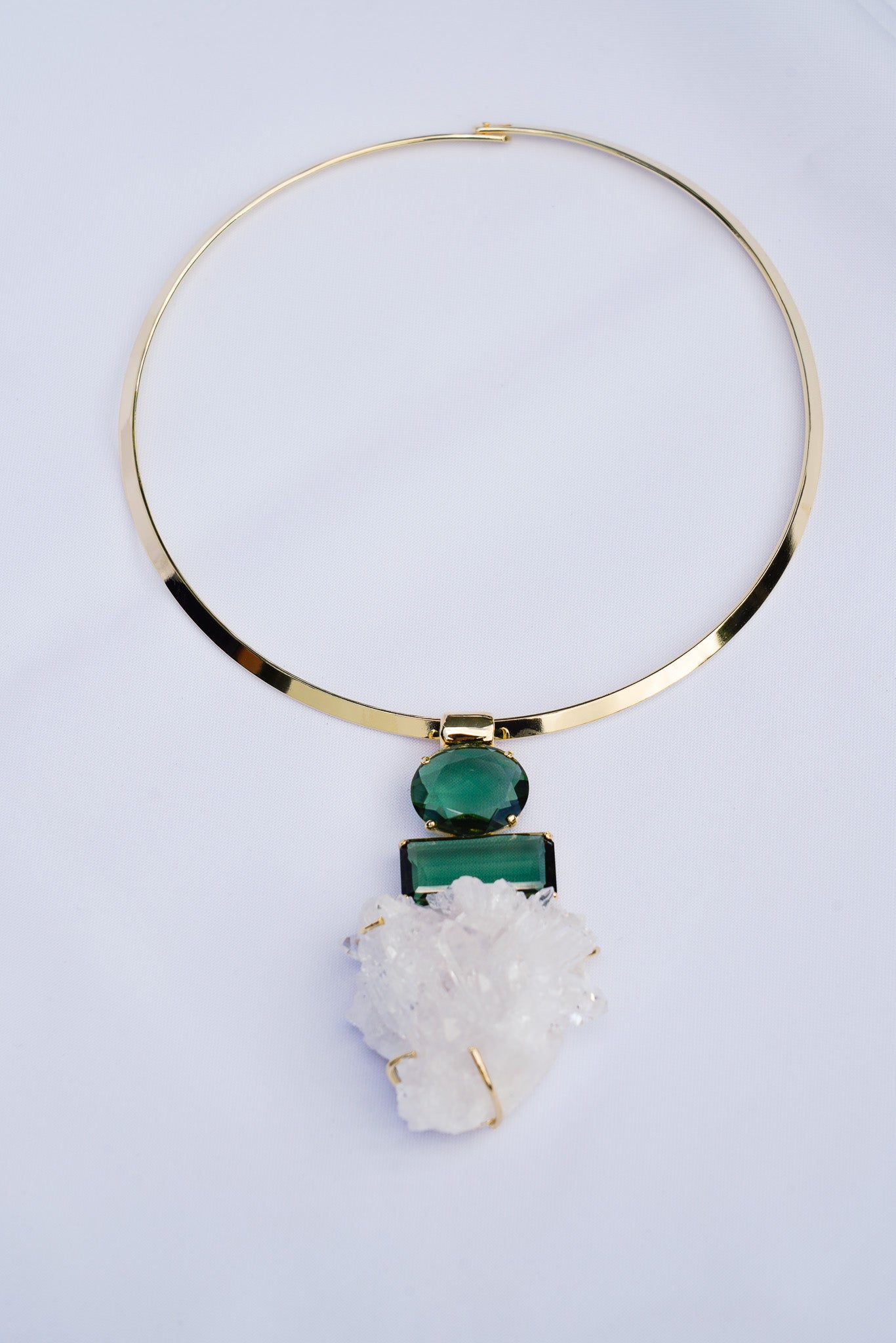 Prasiolite & Clear Quartz Signature Choker