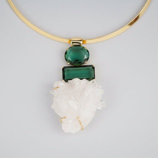 Prasiolite & Clear Quartz Signature Choker