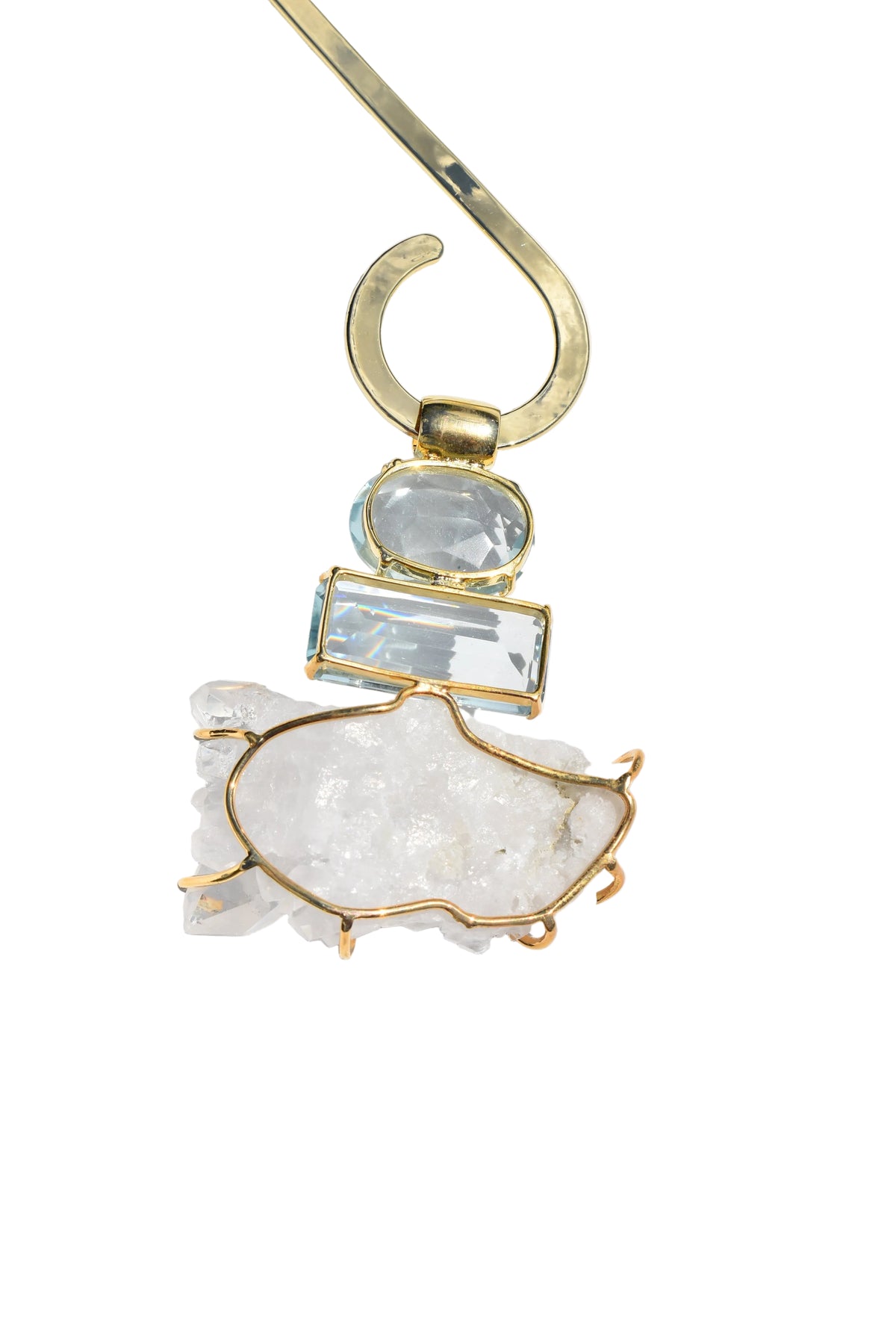 Aquamarine & Clear Quartz Signature Choker