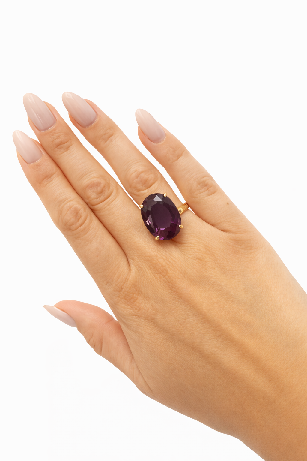 Amethyst Oval Statement Ring
