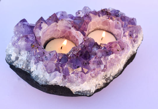 Amethyst Candle Holder Home Decor