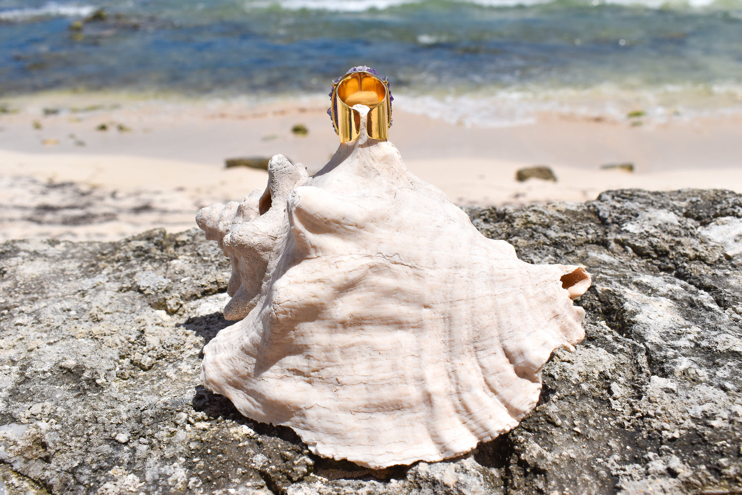 Amethyst Stalactite Ring